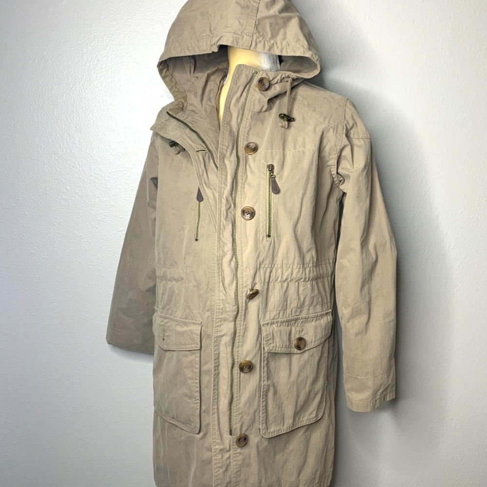 Eddie Bauer Cream Khaki Zip Up Jacket SP